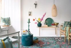 Round Metal Vase Dark Green 25 Cm -Chic Nest Deals Store pip 044 2