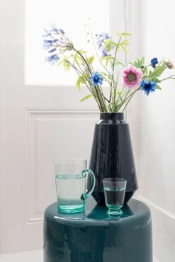 Metal Vase Blue 36 Cm -Chic Nest Deals Store pip 056 1