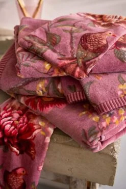 Bath Towel Secret Garden Mauve 55x100cm -Chic Nest Deals Store pip badstof4274 lr 2
