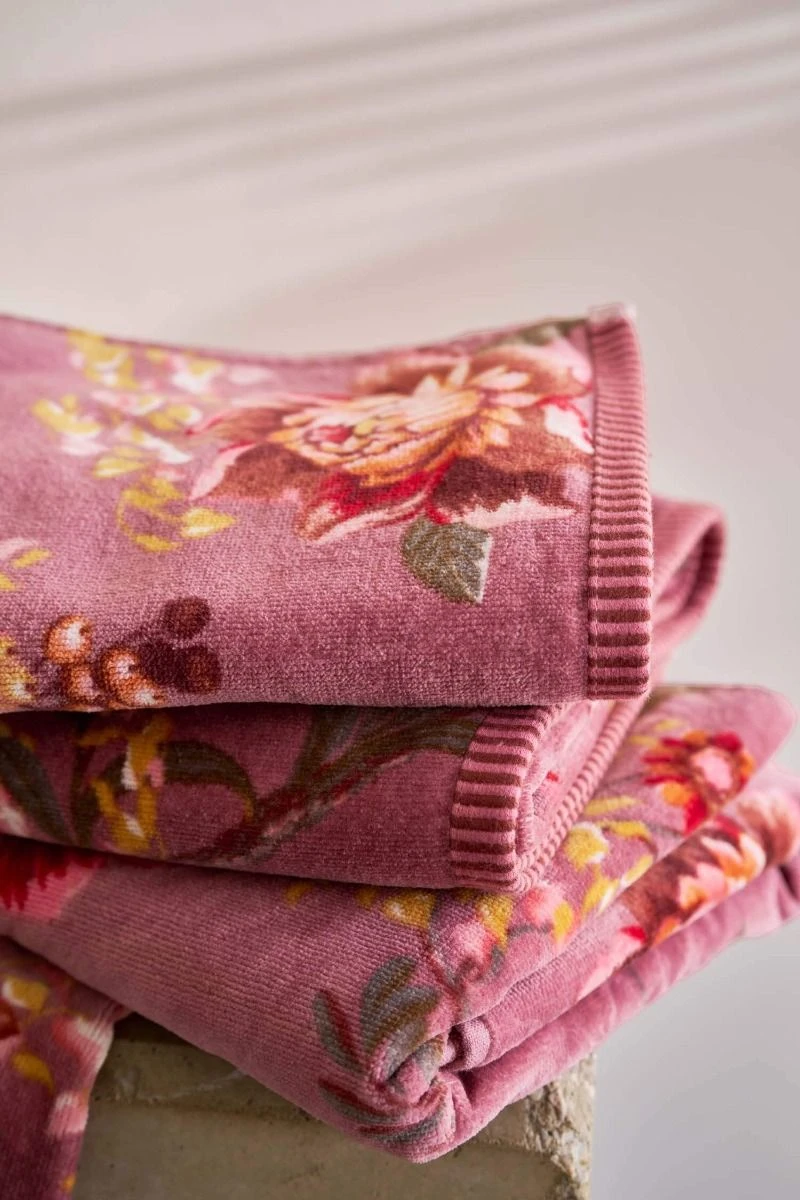 Guesttowel Set/3 Secret Garden Mauve 30x50cm 2 Guesttowel Set/3 Secret Garden Mauve 30x50cm - Image 2