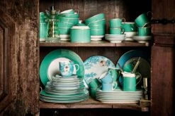 Heritage Breakfast Plate Boat Aqua 23 Cm 25 Heritage Breakfast Plate Boat Aqua 23 Cm -Chic Nest Deals Store pip chique green mix match 002 hr lr 1