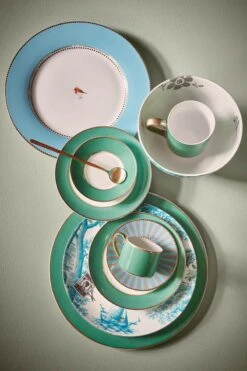 Heritage Breakfast Plate Boat Aqua 23 Cm 21 Heritage Breakfast Plate Boat Aqua 23 Cm -Chic Nest Deals Store pip chique green mix match 009 hr lr