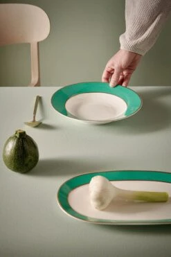 Pip Chique Cake Tray Oval Green -Chic Nest Deals Store pip chique green set1 001 hr lr