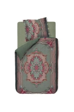 Duvet Cover Pip Chique Green -Chic Nest Deals Store pip chique green topshot de lr web