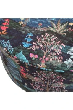 Stool Low Pip Garden Dark Blue -Chic Nest Deals Store pip garden poef blue low detail 01 pip 004 b m 01 vs