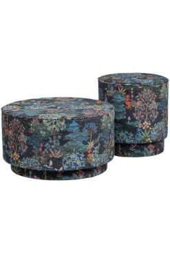 Stool Low Pip Garden Dark Blue -Chic Nest Deals Store pip garden poef blue mix pip 004 b l pip 004 b m vs 1