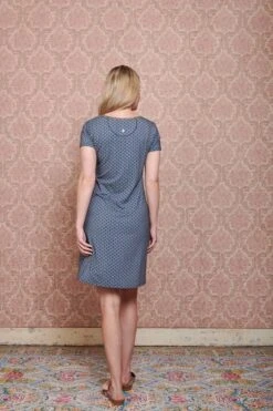 Nightdress Short Sleeve Tegola Blue -Chic Nest Deals Store pip mix and match diemen82364