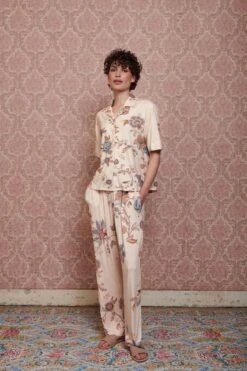 Trousers Long Cece Fiore White -Chic Nest Deals Store pip mix and match diemen82385 1