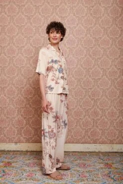 Trousers Long Cece Fiore White -Chic Nest Deals Store pip mix and match diemen82396 1