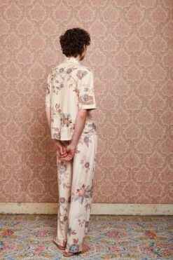 Trousers Long Cece Fiore White -Chic Nest Deals Store pip mix and match diemen82405 1