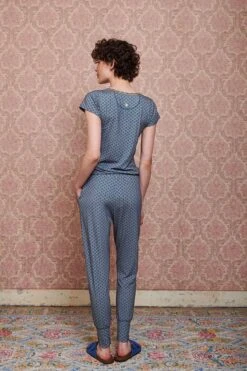 Top Short Sleeve Tegola Blue -Chic Nest Deals Store pip mix and match diemen82560