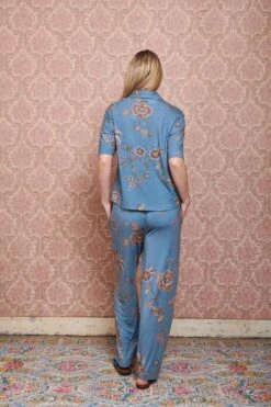 Trousers Long Cece Fiore Blue -Chic Nest Deals Store pip mix and match diemen82596 1
