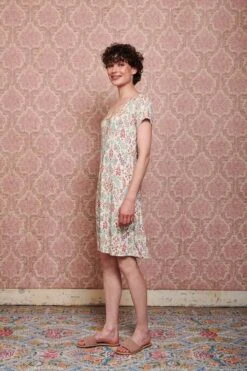 Nightdress Short Sleeve Primavera White -Chic Nest Deals Store pip mix and match diemen82981