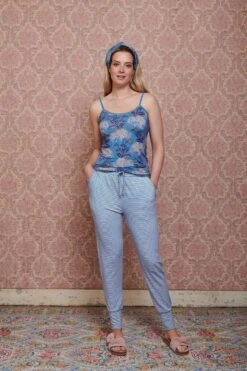Trousers Long Little Sumo Stripe Cobalt Blue -Chic Nest Deals Store pip mix and match diemen82987