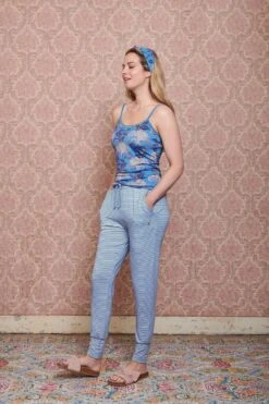 Trousers Long Little Sumo Stripe Cobalt Blue -Chic Nest Deals Store pip mix and match diemen82999