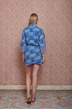 Kimono Flora Firenze Cobalt Blue -Chic Nest Deals Store pip mix and match diemen83181
