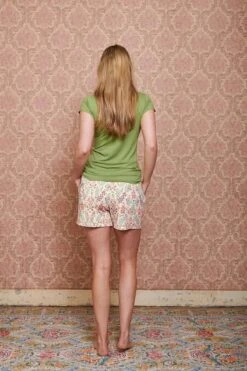 Top Short Sleeve Solid Light Green -Chic Nest Deals Store pip mix and match diemen83600