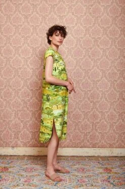 Nightdress Short Sleeve Toscana Green