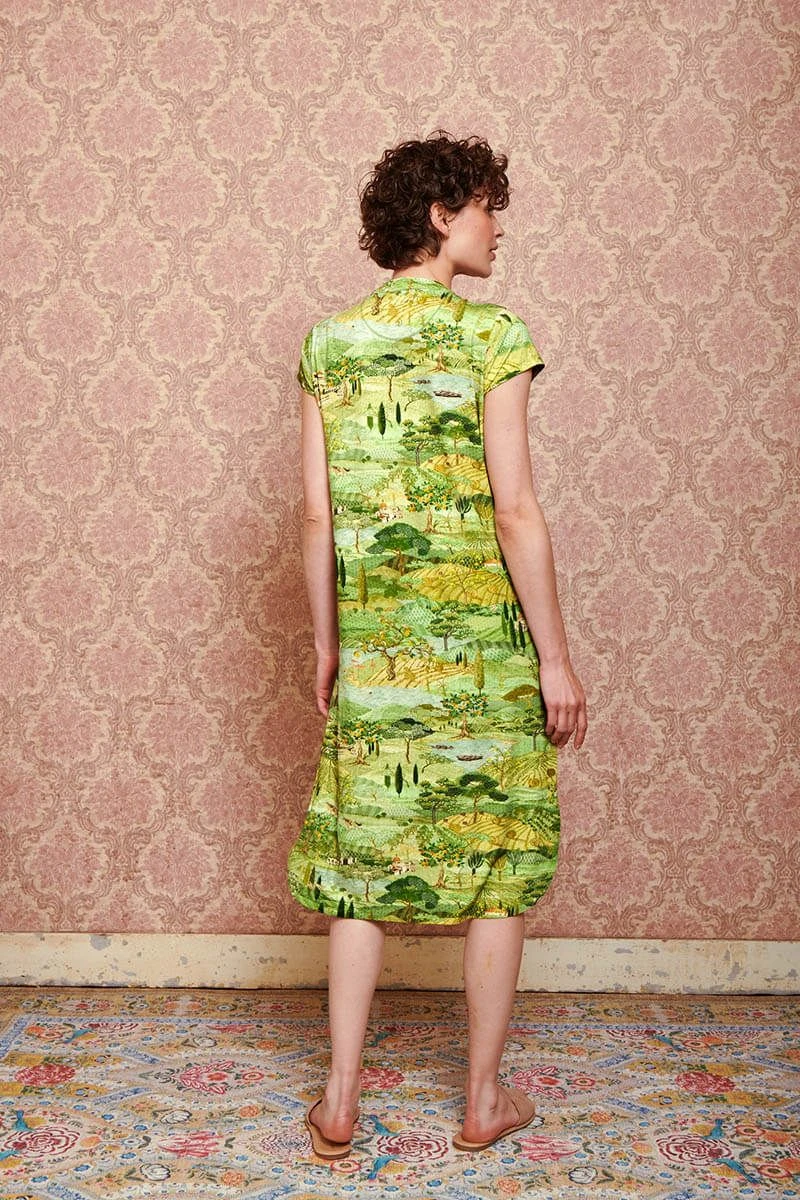 Nightdress Short Sleeve Toscana Green 5 Nightdress Short Sleeve Toscana Green - Image 5