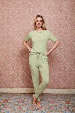 Trousers Long Little Sumo Stripe Bright Green -Chic Nest Deals Store pip mix and match diemen84025 1