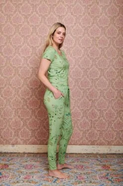 Trousers Long Kawai Flower Light Green -Chic Nest Deals Store pip mix and match diemen84185