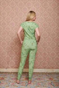 Trousers Long Kawai Flower Light Green -Chic Nest Deals Store pip mix and match diemen84195
