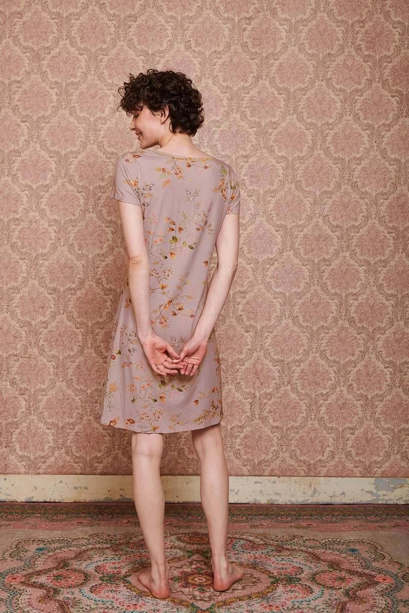 Nightdress Short Sleeve Kawai Flower Light Pink 8 Nightdress Short Sleeve Kawai Flower Light Pink - Image 8