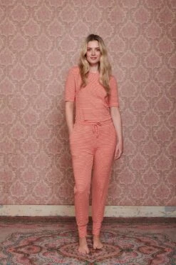 Trousers Long Little Sumo Stripe Coral -Chic Nest Deals Store pip mix and match diemen84594 1