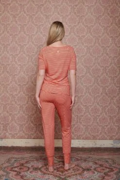 Top Short Sleeve Little Sumo Stripe Coral -Chic Nest Deals Store pip mix and match diemen84623