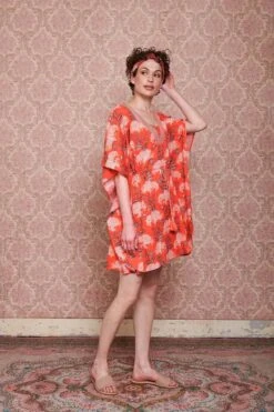 Tunic Flora Firenze Coral -Chic Nest Deals Store pip mix and match diemen84653