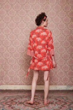 Kimono Flora Firenze Coral -Chic Nest Deals Store pip mix and match diemen84845