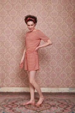 Shorts Little Sumo Stripe Coral -Chic Nest Deals Store pip mix and match diemen84869