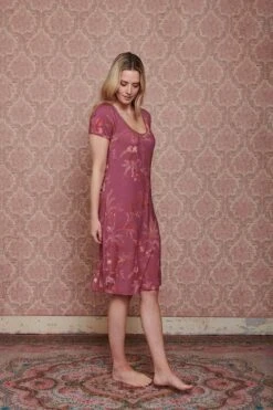 Nightdress Short Sleeve Isola Pink 8 Nightdress Short Sleeve Isola Pink -Chic Nest Deals Store pip mix and match diemen85191