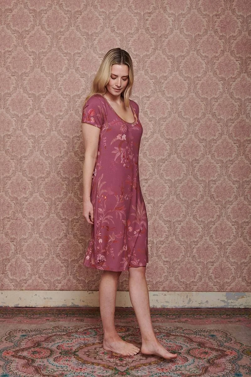 Nightdress Short Sleeve Isola Pink 4 Nightdress Short Sleeve Isola Pink - Image 4