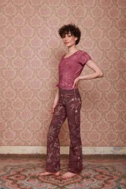 Flared Sport Legging Long Isola Dark Red -Chic Nest Deals Store pip mix and match diemen85267 1