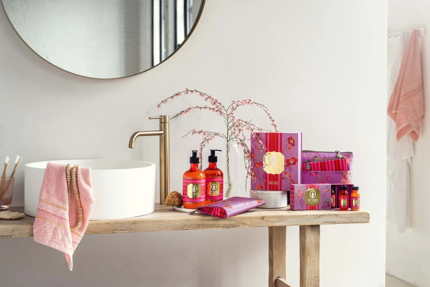 Cosmetic Zipper Pouch Kawai Flower Fuchsia 6 Cosmetic Zipper Pouch Kawai Flower Fuchsia - Image 6