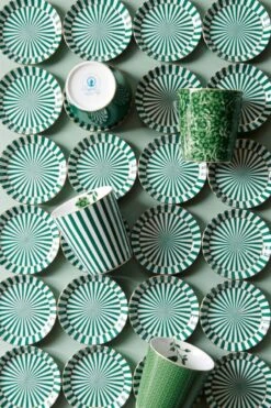 Royal Stripes Mug Flower & Tea Tip Green -Chic Nest Deals Store pip studio mugs match fw2023 tableware green 01 lr 3