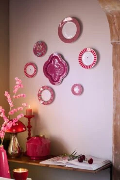 Flower Festival Dinner Plate Red/Dark Pink 26.5 Cm -Chic Nest Deals Store pip woonmaand fw23 007 lr 3