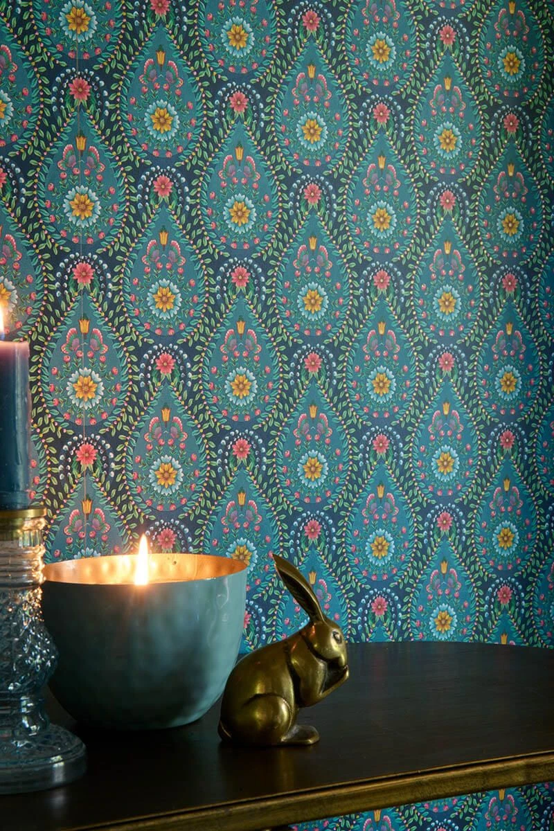 Pip Studio Raindrops Non-Woven Wallpaper Dark Blue 5 Pip Studio Raindrops Non-Woven Wallpaper Dark Blue - Image 5