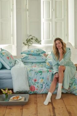 Bathrobe Soft Zellige Blue -Chic Nest Deals Store pipbeddingsummer2019dag47243 1