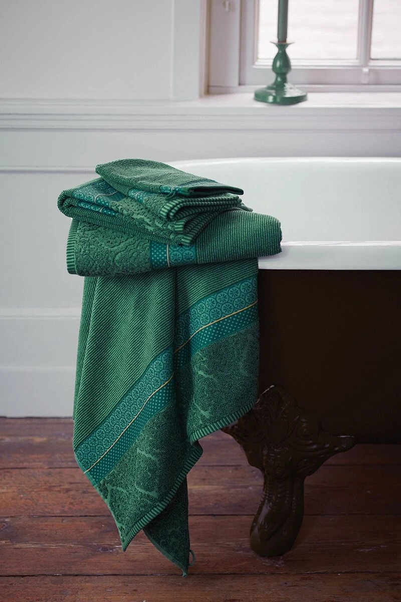 Guesttowel Set/3 Soft Zellige Green 30x50 Cm 2 Guesttowel Set/3 Soft Zellige Green 30x50 Cm - Image 2