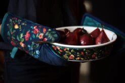 Winter Wonderland Serving Tray Round Dark Blue -Chic Nest Deals Store pipkerst21 1