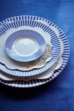 Royal Stripes Breakfast Plate Blue 21 Cm -Chic Nest Deals Store pipserviesroyalblue240620200806 2