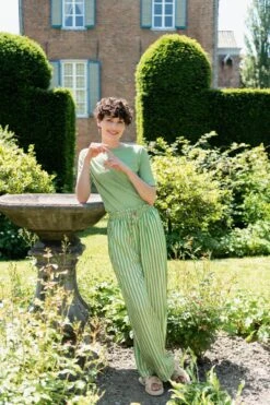 Trousers Long Sumo Stripe Green -Chic Nest Deals Store pipstudio homewear ss22 41