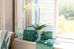 Cosmetic Purse Large Velvet Quiltey Days Green -Chic Nest Deals Store pipstudio loe res 1143