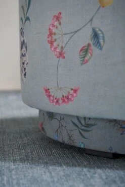 Stool Low Fleur Grandeur Green -Chic Nest Deals Store poef fleurgrandeur blue 05