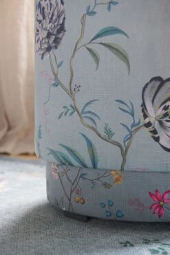 Stool High Fleur Grandeur Green -Chic Nest Deals Store poef fleurgrandeur blue 09