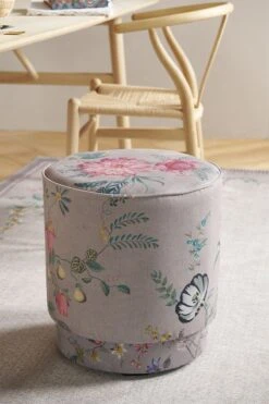 Stool High Fleur Grandeur Khaki