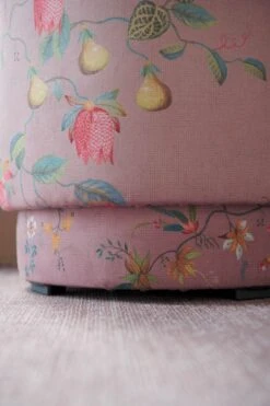 Stool High Fleur Grandeur Pink -Chic Nest Deals Store poef fleurgrandeur pink 05 1
