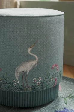 Stool High Jolie Green -Chic Nest Deals Store poef jolie green 02